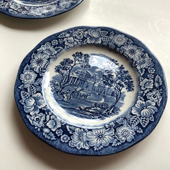 3 Mini Dishes Liberty Blue - Picture 3 of 9